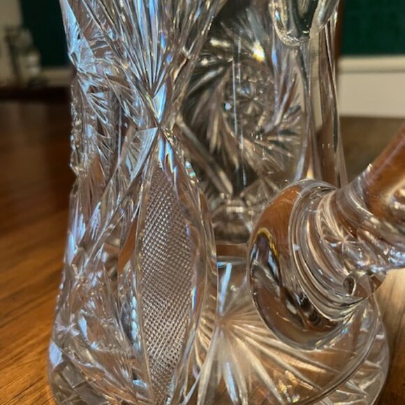 19th Century American Brilliant Period Crystal Pitcher - Picture 6 of 9